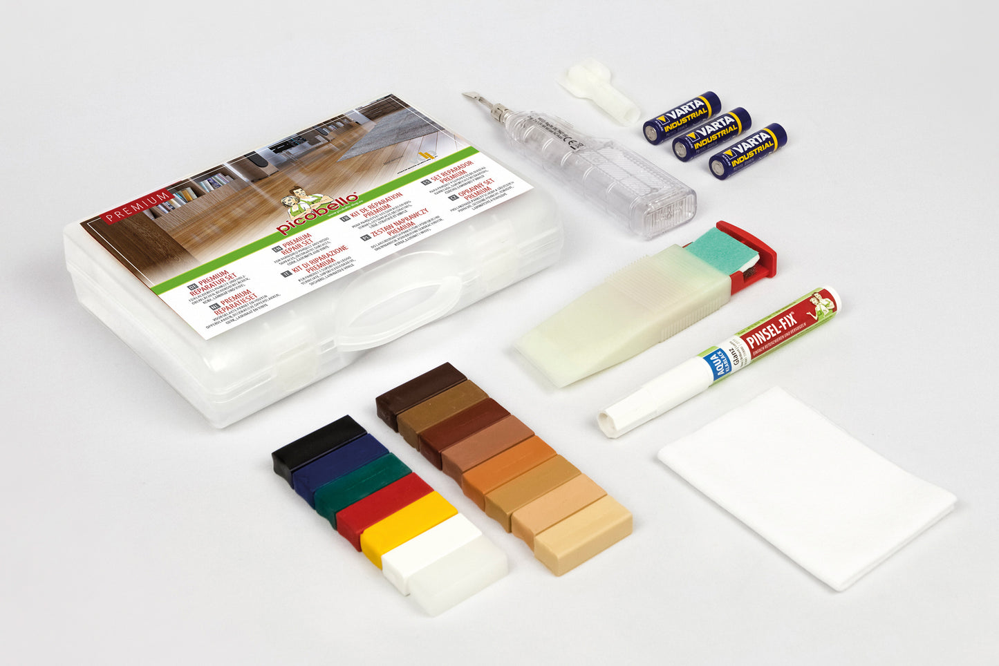 Picobello PREMIUM reparasjonssett for lakkerte tre- og dekoroverflater
