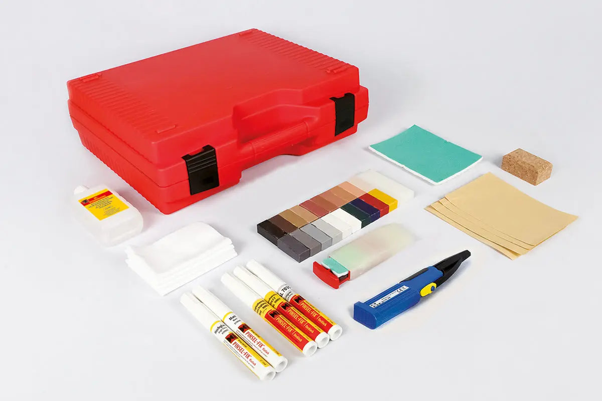 Reparasjonssett PLUS med Kerami-Fill for vegg- og gulvfliser. Profesjonelt system for varig reparasjon av keramiske overflater.