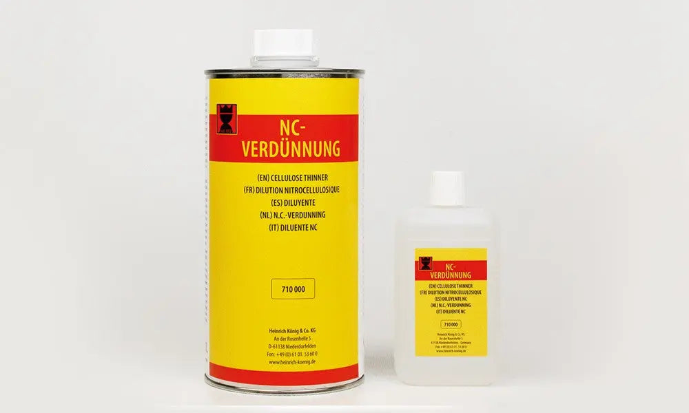 NC-Fortynning for fortynning av Ansatzlos PLUS, Klarlakk PLUS og Dekklakk PF. Profesjonelt løsemiddel for optimal konsistens.