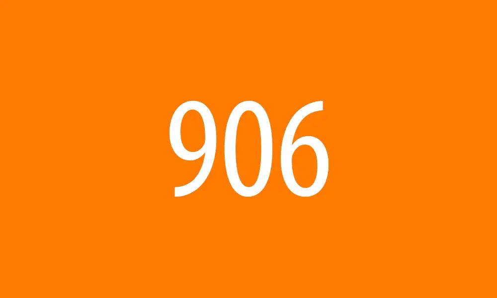 906 oransje