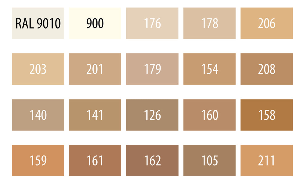 Mykvoks, Serie 73A, Lyse tretoner, 20 x 4 cm