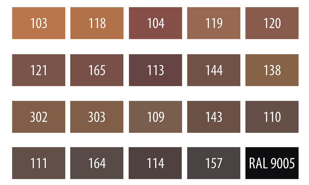 Mykvoks, Serie 73B, Mørke tretoner, 20 x 4 cm